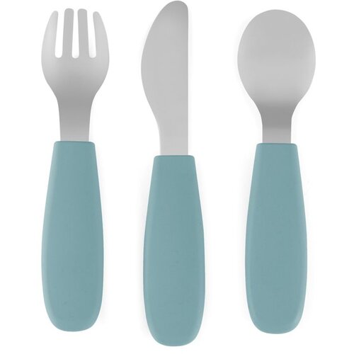 Petite&Mars Take&Match Stainless Steel Cutlery Set pribor za djecu Frosted Sky 12m+ 3 kom Cijene