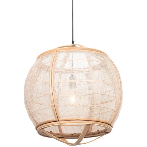 QAZQA Smart hanglamp bruin 50 cm incl. Wifi G95 - Pascal Slike