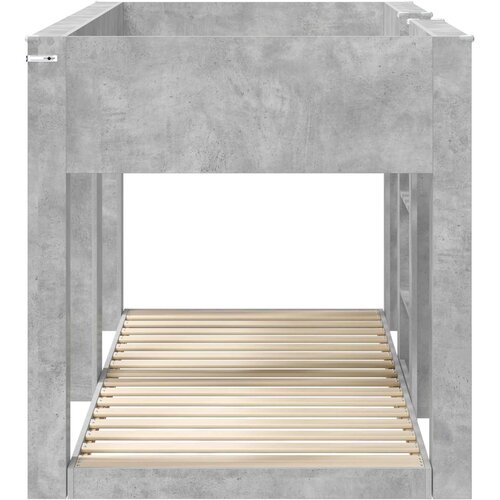  Krevet na kat za djecu Betonski sivi 90 x 200 cm Slike