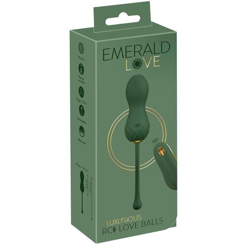 Emerald Love Vibrirajuće vaginalne kuglice sa daljinskim upravljačem, Zelene Cene