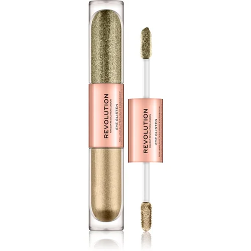 Makeup Revolution Eye Glisten tekuće sjenilo za oči nijansa It's Fate 2x2,2 ml