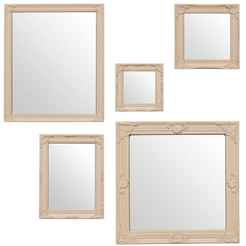Premier Housewares Zidna ogledala u setu 5 kom 37x37 cm Baroque – Cene