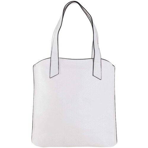 Fashion Hunters White, capacious 2in1 shoulder bag with handles Slike
