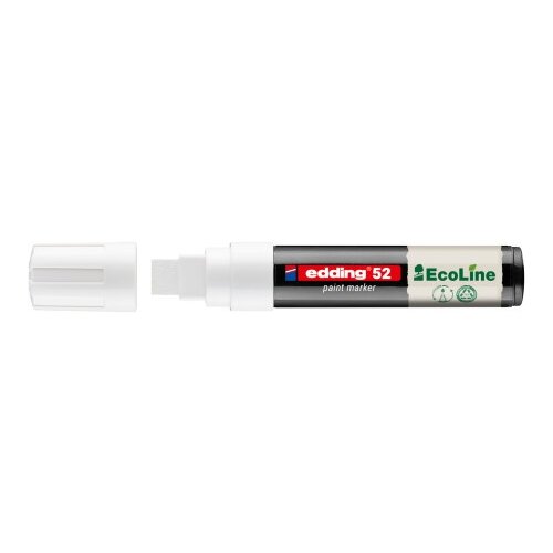 Edding Paint marker E-52 Ecoline Jumbo 4-15mm bela ( 12PM52A ) Slike