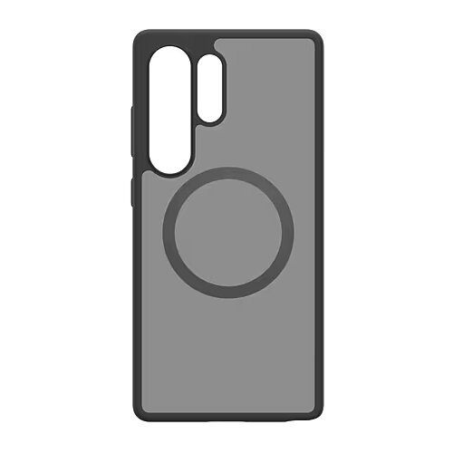 Samsung Capella MagSafe silikonski ovitek za Samsung Galaxy S25 Ultra 5G - črno prozoren Slike