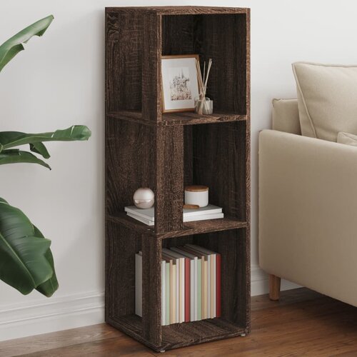 The Living Store Kotna omarica rjav hrast 33x33x100 cm inženirski les - Kotna Omara, (21430733) Slike