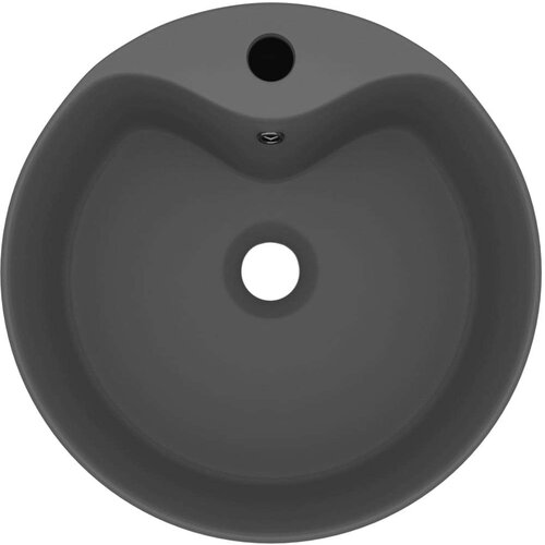 VidaXL Luksuzni umivaonik mat tamnosivi 36 x 13 cm keramički Slike