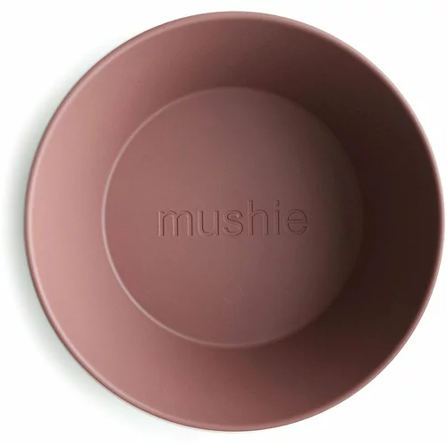 Mushie Round Dinnerware Bowl skledica Woodchuck 2 kos
