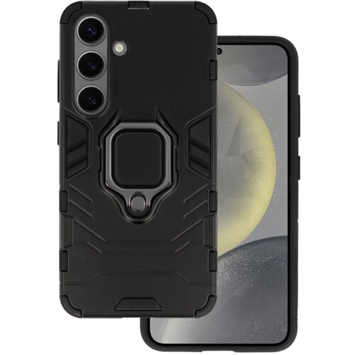 Onasi Silikonski ovitek Armor Ring za Samsung Galaxy S24 5G - črn Cene