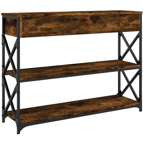  Konzolni stol boja hrasta 100x28x75 cm od konstruiranog drva Slike