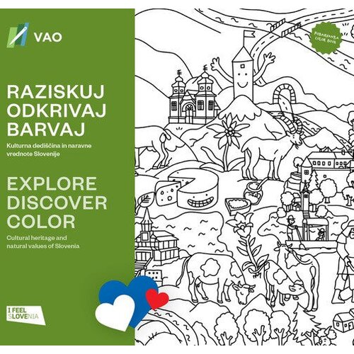 VAO pobarvanka kulturna dediščina in naravne vrednote slovenije Cene