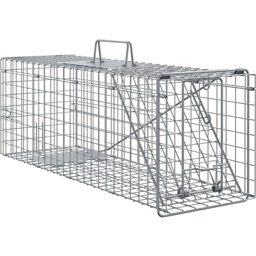 vidaXL Zamka za živali Antracit 61 x 20 x 21.5 cm Jeklo Cene