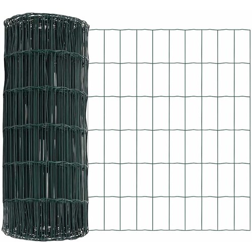 Euro ograda 0,8 x 10 m Željezo prekriveno PVC-om Zelena Slike