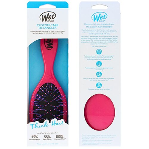 Wet Brush Detangler for Thick hair Pink krtača za lase za lažje česanje las Pink 1 kos Slike