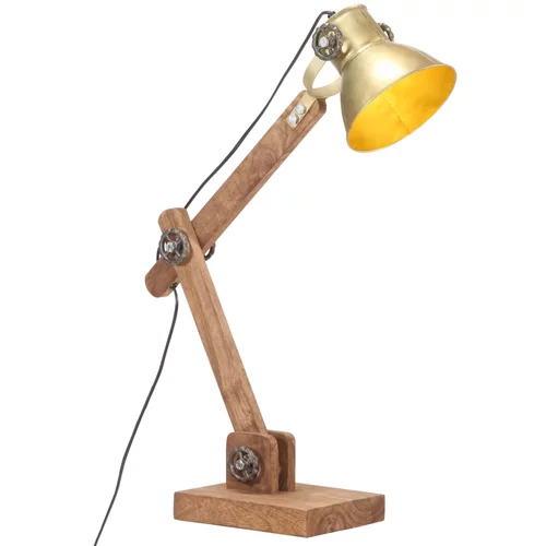 Industrijska stolna svjetiljka mjedena okrugla 58x18x90 cm E27