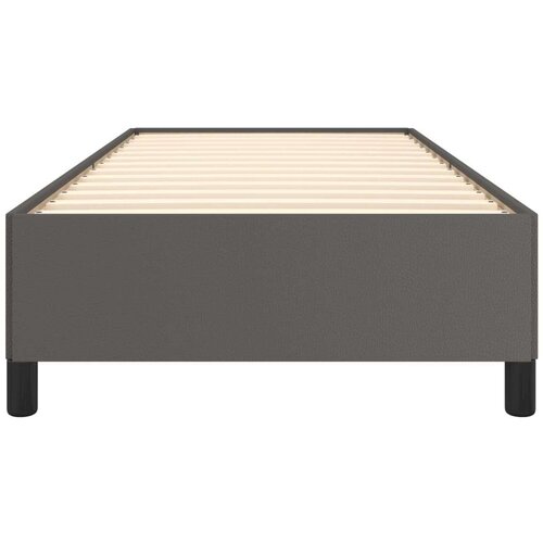 VidaXL Okvir za krevet sivi 90x190 cm od umjetne kože Slike