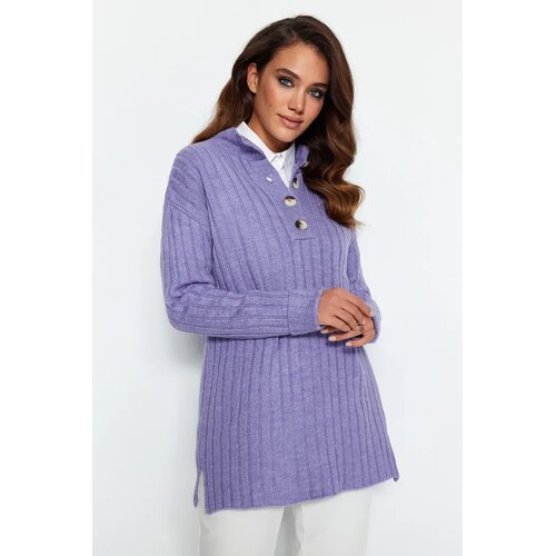 Trendyol Modest Ženski džemper Tctaw23Ak00035, Ljubičasti Cene