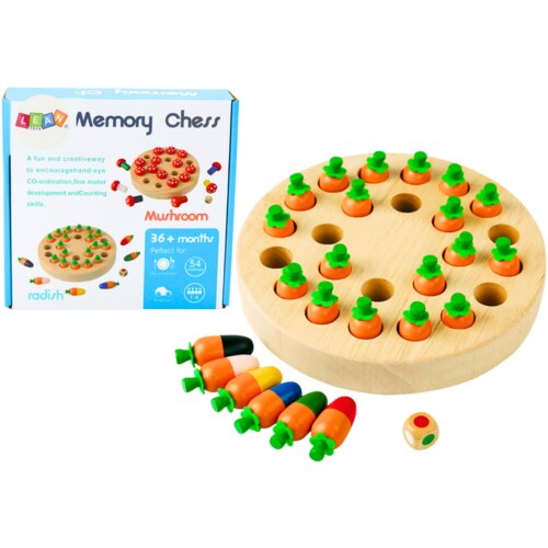 Family Memory Game Carrots Wooden Slike