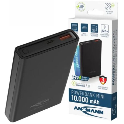 Ansmann Eksterna baterija 10000mAh PB222PD, Crni Slike