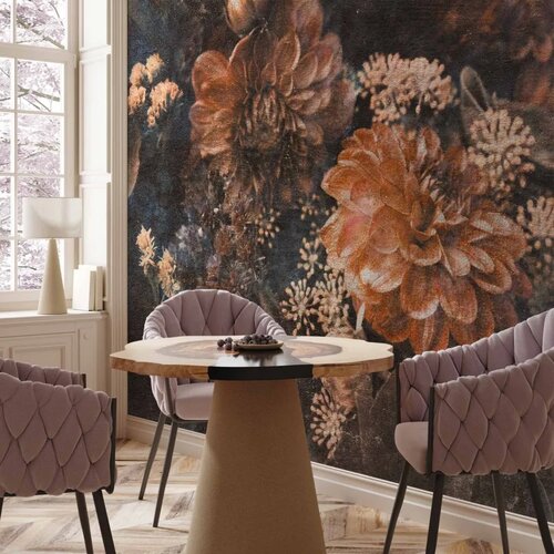  Foto tapeta - Retro Flowers - Third Variant 450x315 Slike