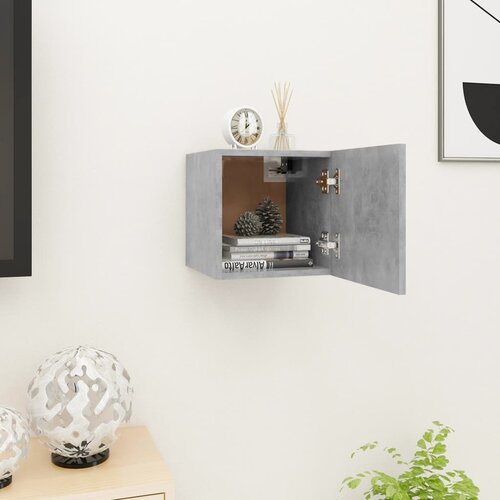 The Living Store Stenska TV omarica betonsko siva 30,5x30x30 cm - TV Omarica, (21375957) Cene