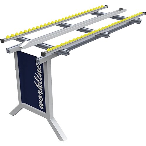 bedrunka hirth priključna delovna miza z valjčno progo workline, za osnovne mize z valjčno progo, šxg 1000 x 600 mm Cene