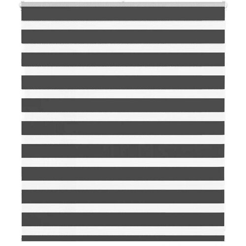 vidaXL Zavjesa zebra crna 125x100 cm širina tkanine 120,9 cm poliester Cijene