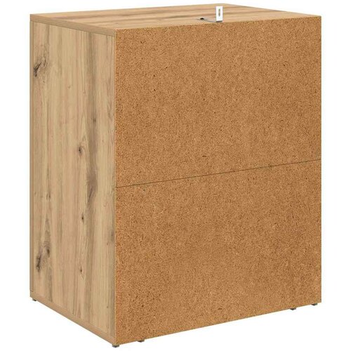 vidaXL Nočna omarica artisan hrast 50 x 36 x 60 cm Konstruiran les Cene