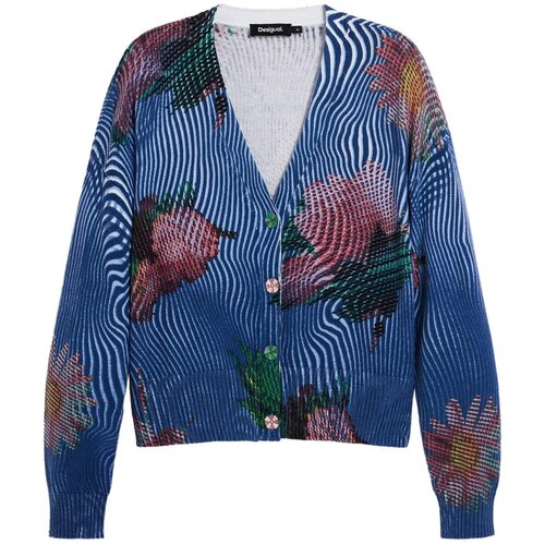 Desigual Pletena jopa mornarska / temno zelena / temno roza Cene