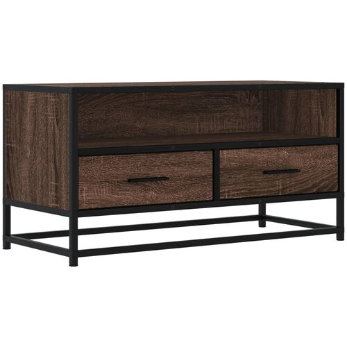 Maison Chic TV omarica - TV stojalo - Televizijska omarica rjavi hrast 80x34,5x40 cm inženirski les, (21701825) Cene