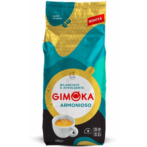 GIMOKA pržena kafa u zrnu armonioso espresso 1kg Slike