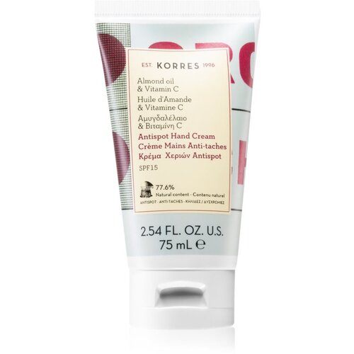 Korres Almond Oil & Vitamin C krema za roke proti pigmentnim madežem SPF 15 75 ml Cene