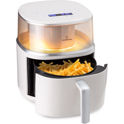 Klarstein Air Bloom, friteza na topli zrak, s funkcijom kuhanja na pari, 1500 W, 7,5 litara, 16 programa Slike