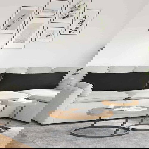 vidaXL jastučići za sofu 2 pcs crna 145 x 40 cm tkanina Cene