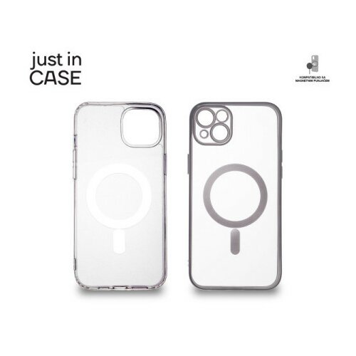 Just in case 2u1 extra case mag mix paket srebrni za iPhone 14 plus ( MAG109SL ) Slike