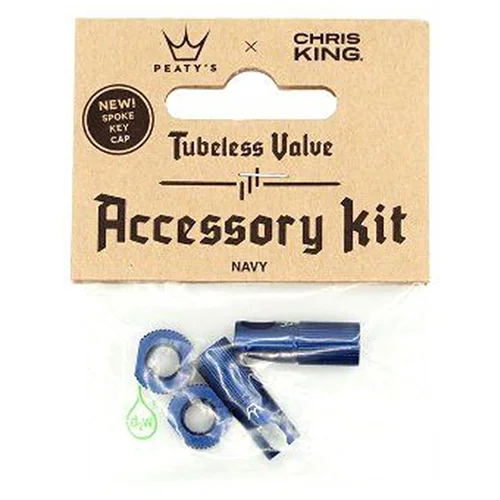 Peaty's Accessory Kit Tubeless Ventila 42Mm Navy