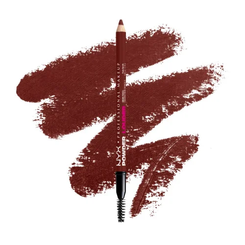 NYX Professional Makeup črtalo za obrvi - Powder Louder Brow Pencil - Black Cherry