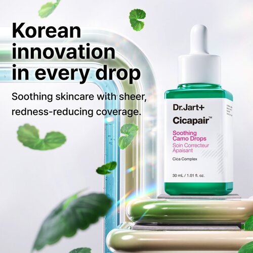 Dr.Jart+ Cicapair&amp;trade; Soothing Camo Drops lagani tonirajući fluid SPF 20 30 ml Slike