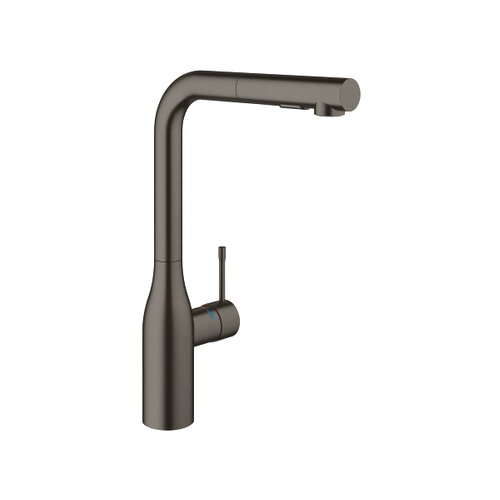 Grohe Essence slavina za sudoperu sa izvlačnim tu&amp;scaron;em BRUSHED HARD GRAPHITE 30270AL0 Slike