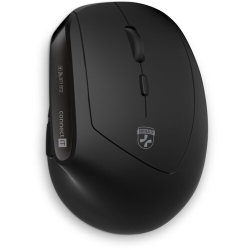 Connect IT CKM-6010-CS - Ergonomska bežična tastatura i mi&amp;scaron; crne boje Slike