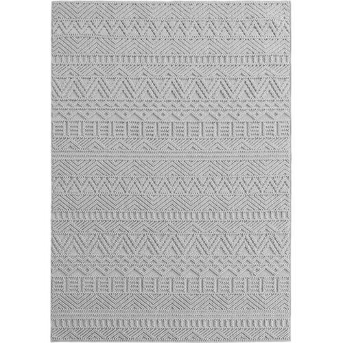 Novel RAVNO TKANA PREPROGA HELIX 140/200 cm tkano srebrne barve Cene