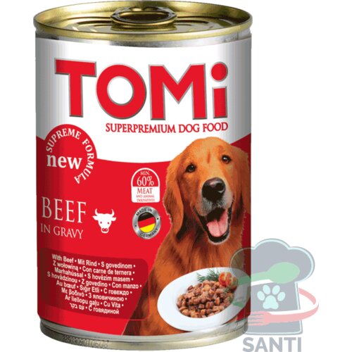 Tomi konzerva za pse Govedina - ćuretina Slike