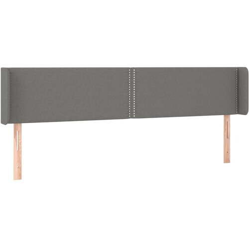 Maison Chic vzglavna omarica - nočna omarica - posteljna omarica z u&amp;scaron;esi temno sivo 203x16x78/88 cm blago, (21712656) Slike