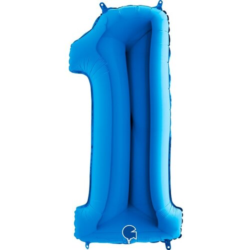 balon broj 1 plavi sa helijumom Slike