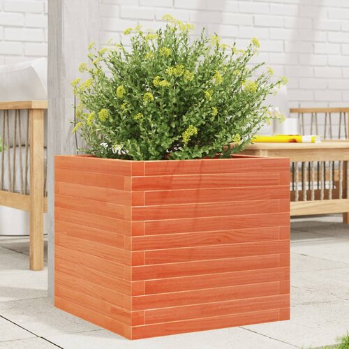 vidaXL Vrtna sadilica voštano smeđe boje 50x50x45,5 cm od borovine Cijene