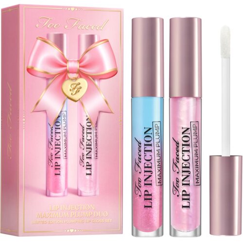 Too Faced Holiday Lip Injection Maximum Plump Lip Gloss Duo darilni set Slike