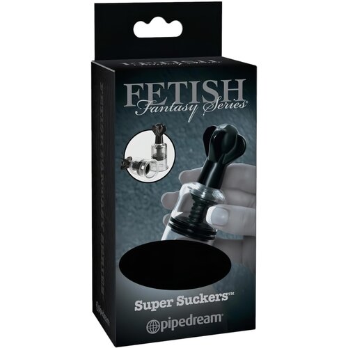 Pipedream Fetish Super Suckers - sisaljka za bradavice (crno-prozirno) Cijene