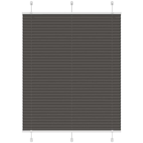 vidaXL Plisirana žaluzija črna 105x150 cm Širina tkanine 104,4 cm Cene