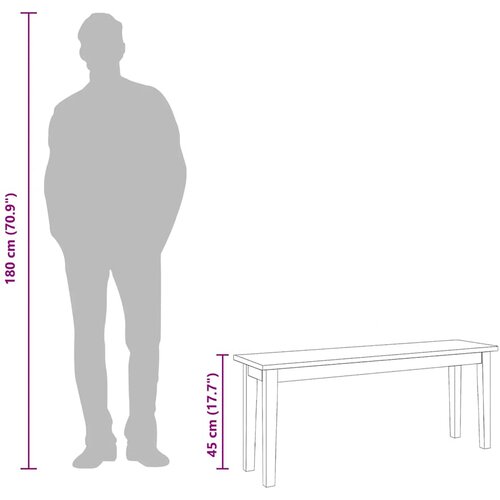  Klupa 110 cm puna drvena guma Slike