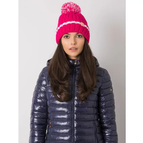 Fashion Hunters Pink hat with a pompom
